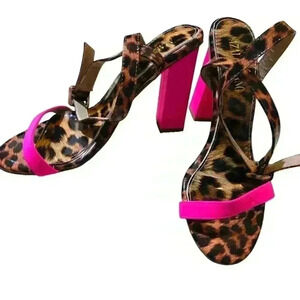 Azalea Wang Katelyn Strappy Heeled Sandals Size 8.5